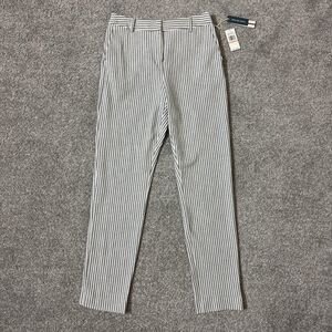 Court & Rowe Pants Womens 2 Gray Striped Maritime Amour Slim Dress Nautical